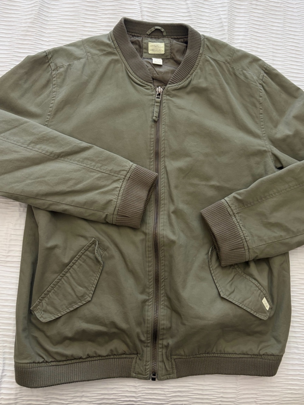 RVCA Olive Green Bomber Jacket